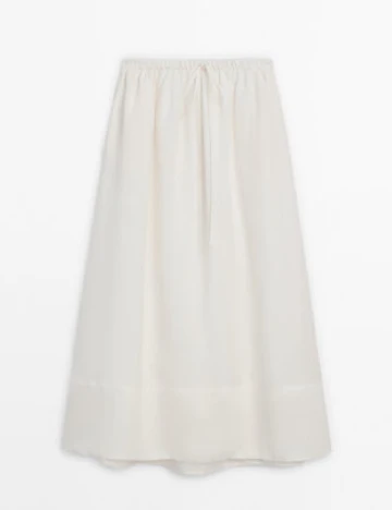 Fusta Massimo Dutti, alb Alb