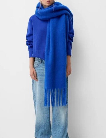 
						Fular Bershka, albastru