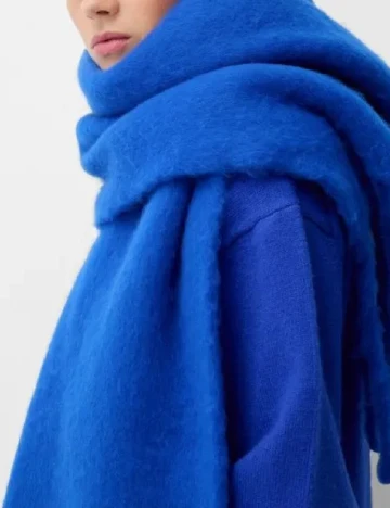 Fular Bershka, albastru Albastru