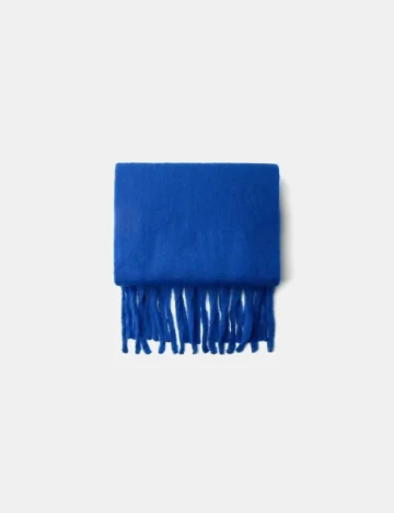 Fular Bershka, albastru Albastru