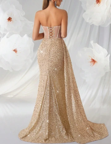 Rochie lunga SHEIN, crem