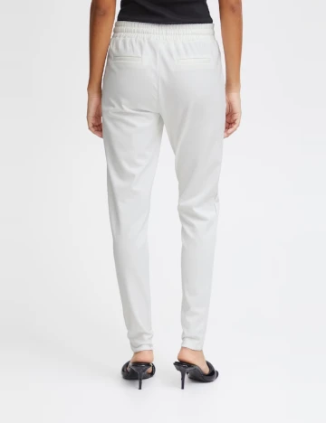 Pantaloni Ichi, alb