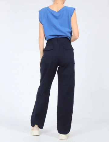 Pantaloni Zra, albastru