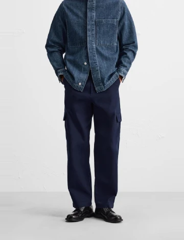 Pantaloni Zra, bleumarin