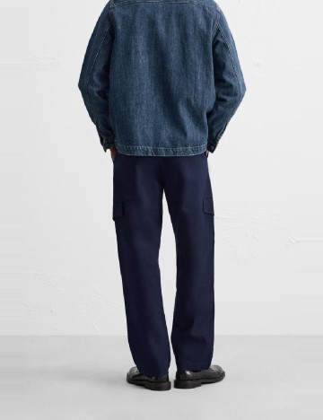 Pantaloni Zra, bleumarin