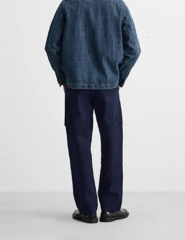 Pantaloni Zra, bleumarin