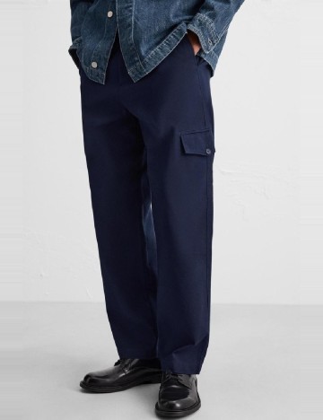 Pantaloni Zra, bleumarin