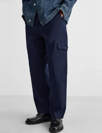 Pantaloni Zra, bleumarin