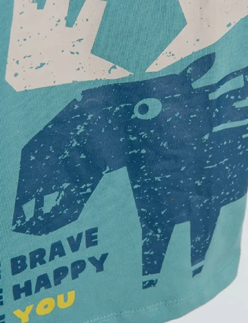 Tricou Cool Club, turcoaz Albastru