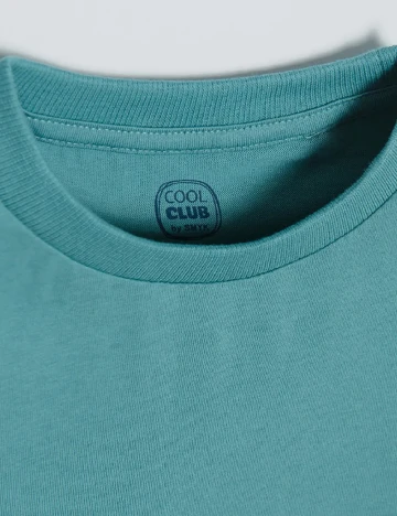 Tricou Cool Club, turcoaz Albastru