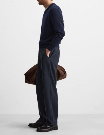 Pantaloni Zra, albastru