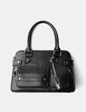 Geanta Bershka, negru