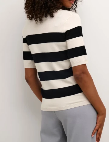 Bluza Kaffe, alb/negru