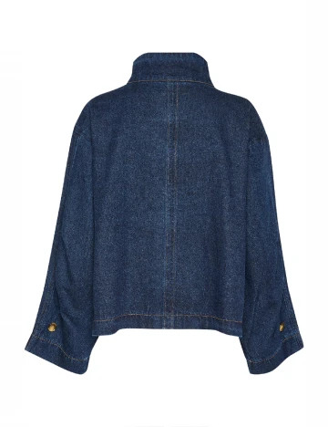 Jacheta Oversize Soaked In Luxury, albastru Albastru