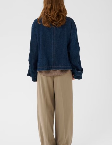 Jacheta Oversize Soaked In Luxury, albastru