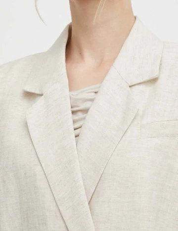 Sacou Oversize Gestuz, crem