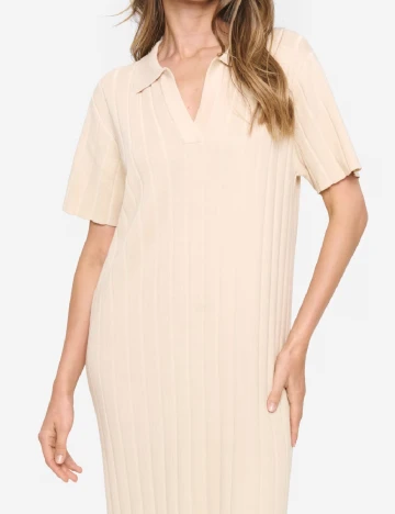 Rochie medie Saint Tropez, crem