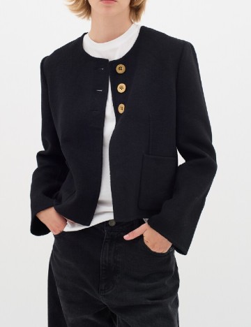 
						Jacheta InWear, negru