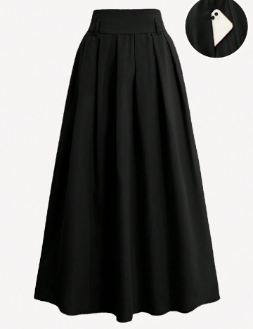 
						Fusta SHEIN CURVE, negru