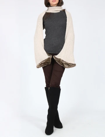 Fular Zara, bej Crem