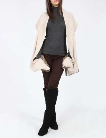 Fular Zara, bej Crem