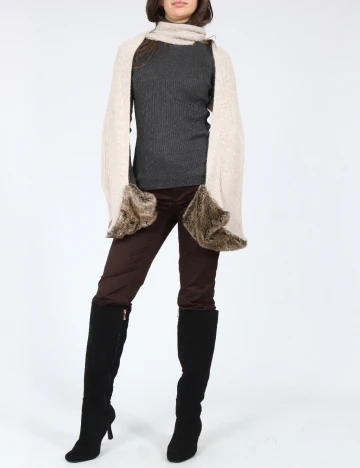 Fular Zara, bej Crem