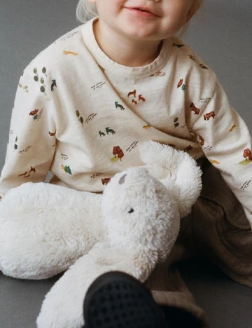 Bluza Zara, crem Crem