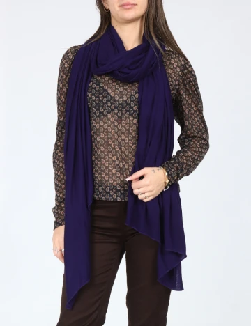 Esarfa Zara, bleumarin Albastru