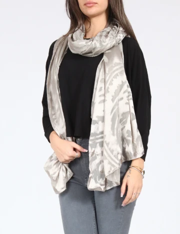 Esarfa Zara, argintiu Gri