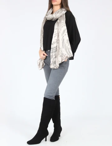 Esarfa Zara, argintiu Gri