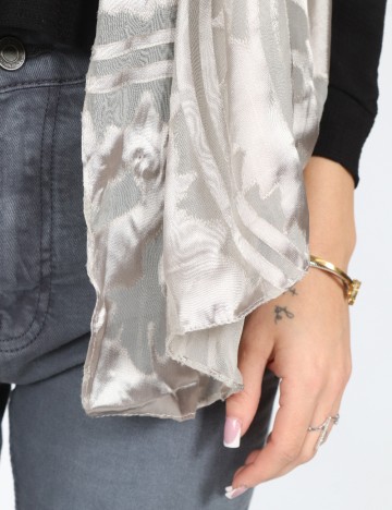 Esarfa Zara, argintiu