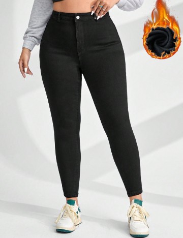 
						Blugi SHEIN CURVE, negru