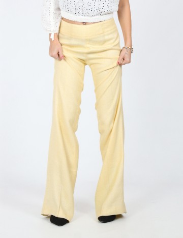 Pantaloni Zra, galben
