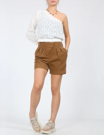 Pantaloni scurti Zara, maro