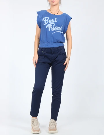 Pantaloni Zara, bleumarin