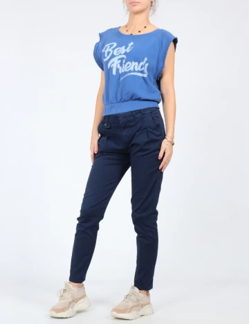 Pantaloni Zara, bleumarin