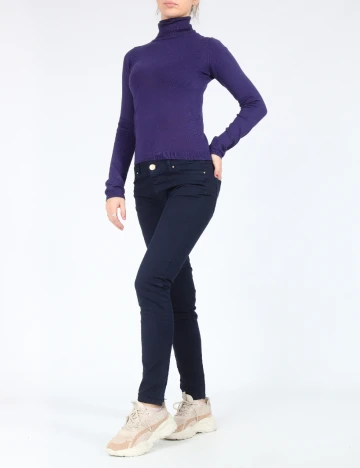 Pantaloni Zra, bleumarin
