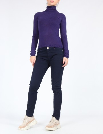 Pantaloni Zra, bleumarin