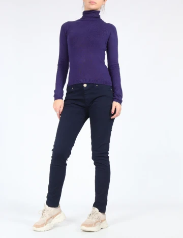 Pantaloni Zra, bleumarin