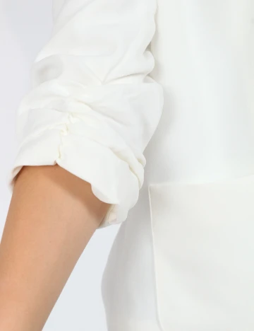 Sacou Cream, alb Alb