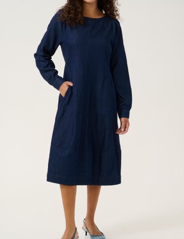 Rochie medie Culture, bleumarin
