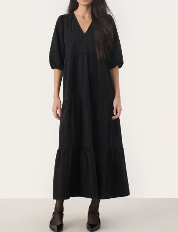 
						Rochie lunga Part Two, negru