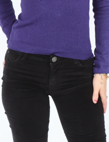 Pantaloni Zra, negru