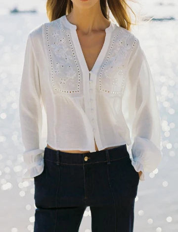 Bluza Zra, alb