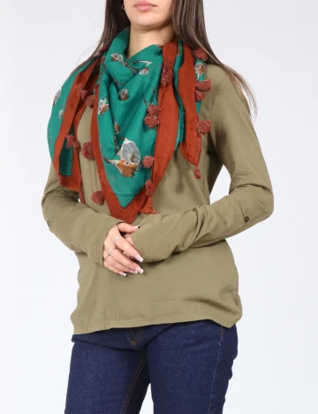 Esarfa Zara, verde Verde