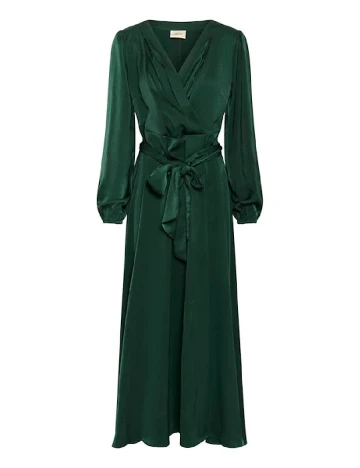 Rochie lunga Cream, verde