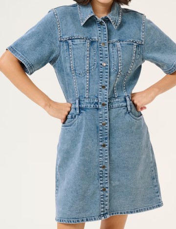 Rochie scurta Kaffe, albastru