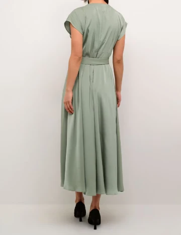 Rochie lunga Cream, verde