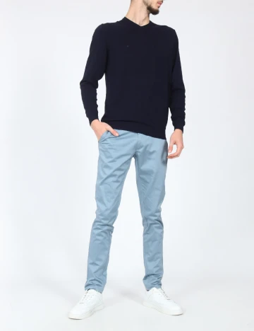 Pantaloni Zara, albastru Albastru