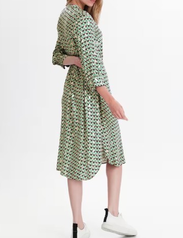 Rochie medie Culture, verde